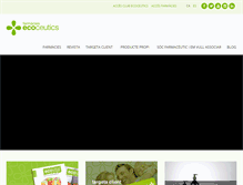 Tablet Screenshot of ecoceutics.com